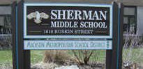 sherman sign after refurbishment